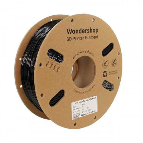 TPU 90A Flexible Filament 1.75mm 1kg - Black