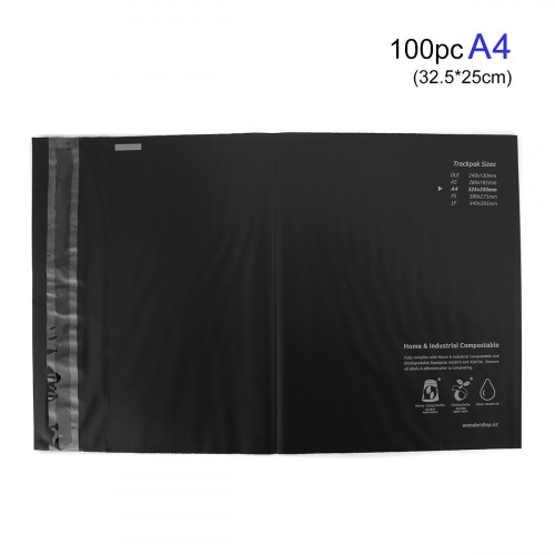 Compostable Courier Mailer Bag 100 Pieces - A4