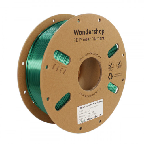 PLA Silk-Like Filament 1.75mm 1kg - Christmas Green