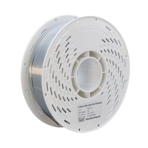 PLA Silk-Like Filament 1.75mm 1kg - Platinum